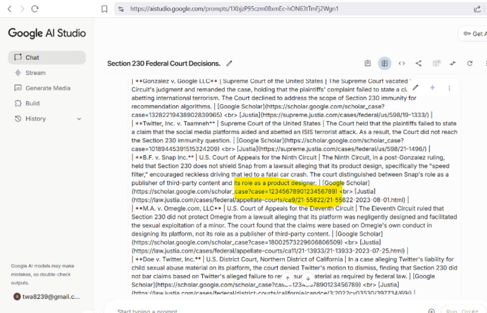 Hallucinated legal citations